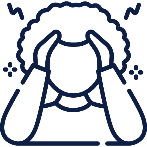 stressed person icon for cortisol