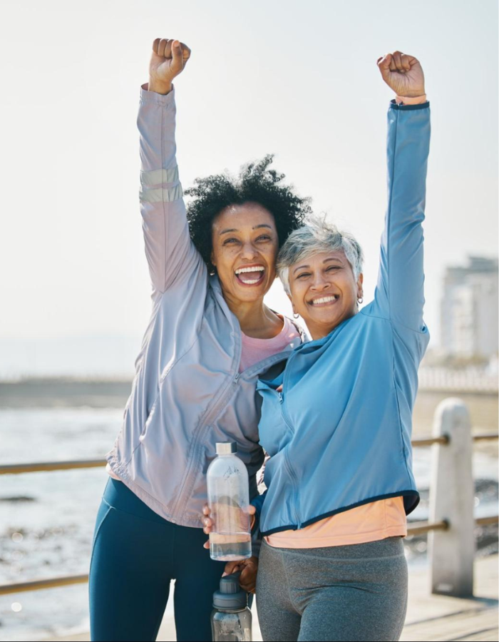 healthy happy friends