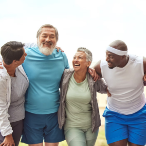 healthy seniors who are seniors with younger adults